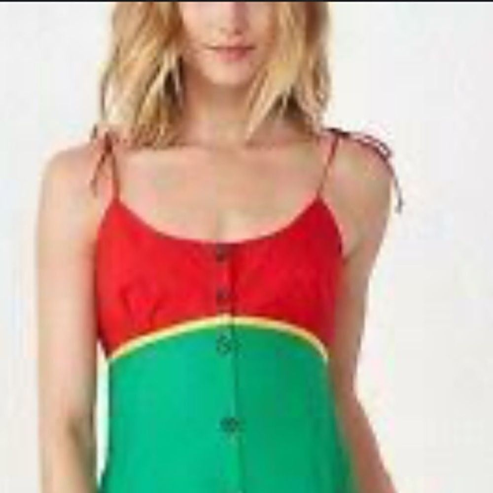 NWT La Ligne Color-block Spaghetti Strap MIDI Dre… - image 3